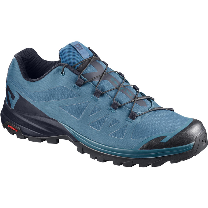 Salomon Singapore Mens Hiking Shoes - OUTPATH Blue/Black | 27340-SLAK